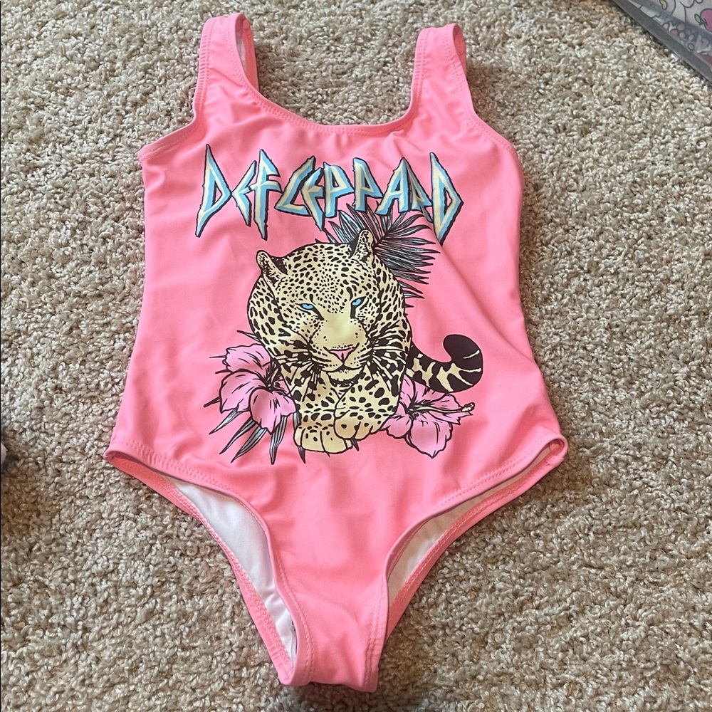 Pink Leopard Graphic Swimsuit